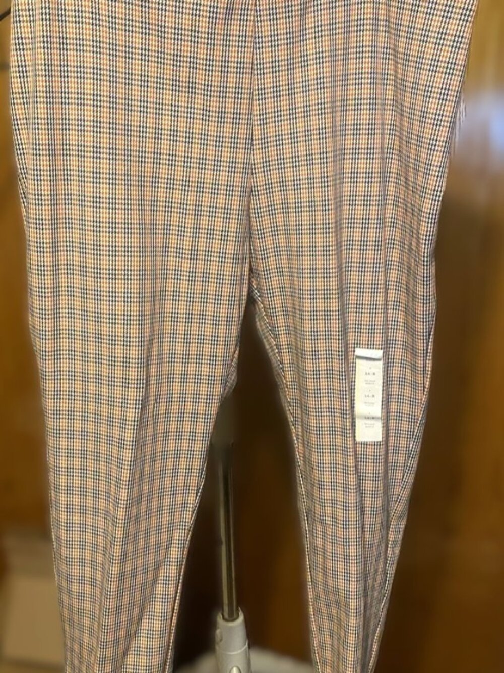 A New Day Plaid Skinny Ankle Pants Size 14R NWT